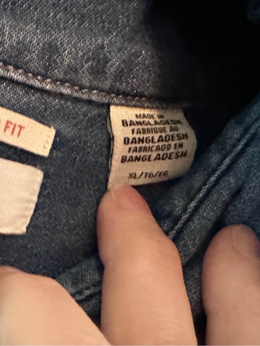 Levi's Dark Blue Denim Button-Down Shirt - Picture 4 of 4